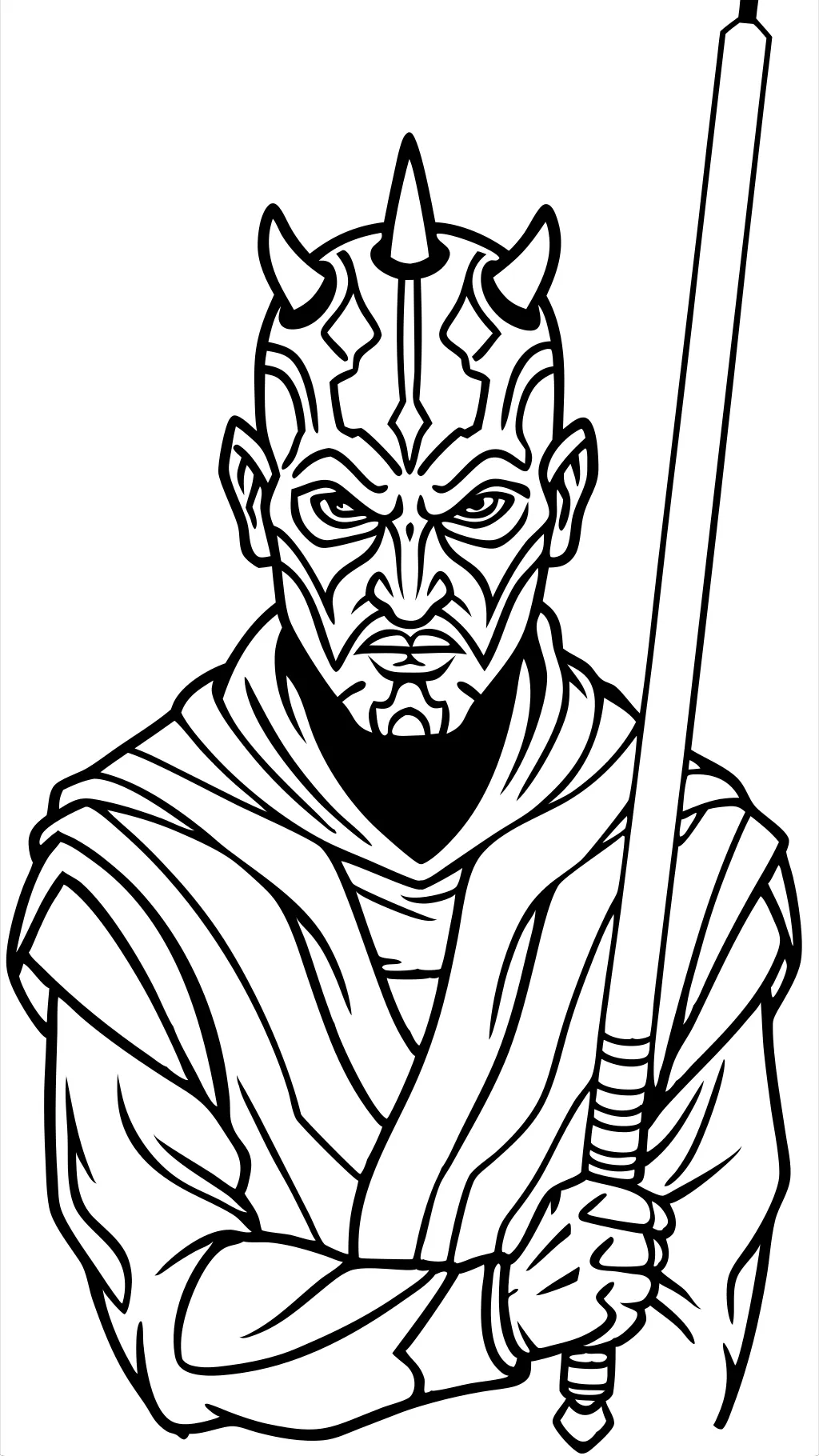 coloriage darth maul